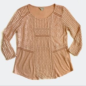 Lucky Brand Pink Blouse, Size Small